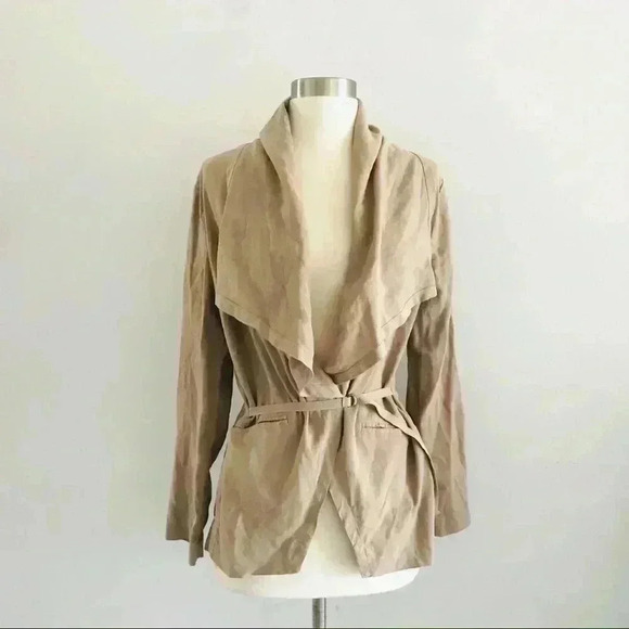 Brochu Walker Linen Blend Waterfall Jacket - Picture 1 of 9